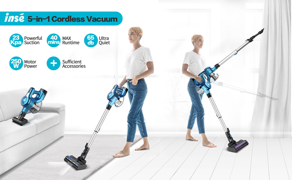 How do you use the Inse Cordless Vacuum Cleaner?